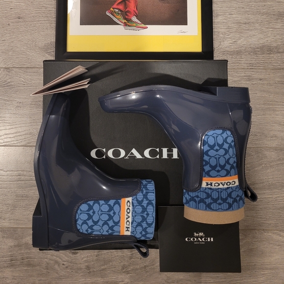 Coach Rubber Boots 'Ombre Blue'